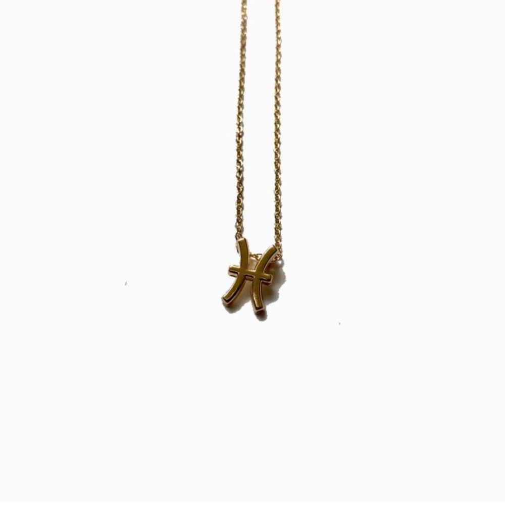 Pisces zodiac necklace